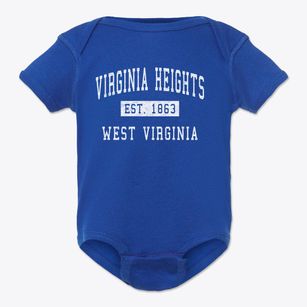 Virginia Heights West Virginia Classic Established Baby Onesie