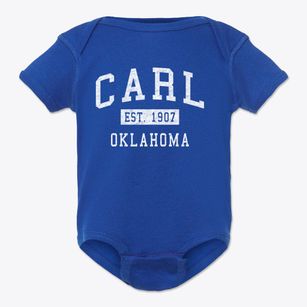 Carl Oklahoma Classic Established Baby Onesie