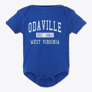 Odaville West Virginia Classic Established Baby Onesie