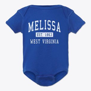 Melissa West Virginia Classic Established Baby Onesie