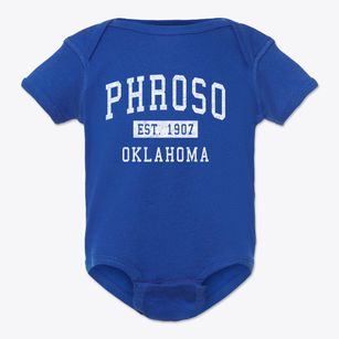 Phroso Oklahoma Classic Established Baby Onesie