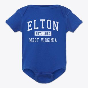 Elton West Virginia Classic Established Baby Onesie