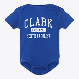 Clark North Carolina Classic Established Baby Onesie