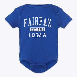 Fairfax Iowa Classic Established Baby Onesie