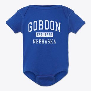 Gordon Nebraska Classic Established Baby Onesie
