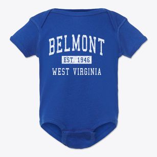 Belmont West Virginia Classic Established Baby Onesie