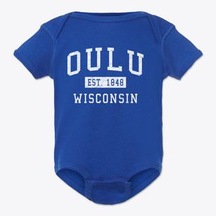 Oulu Wisconsin Classic Established Baby Onesie