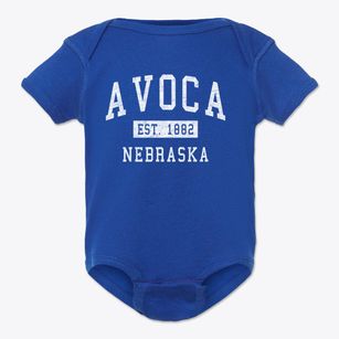 Avoca Nebraska Classic Established Baby Onesie