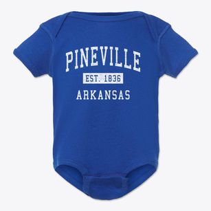 Pineville Arkansas Classic Established Baby Onesie