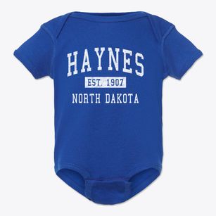 Haynes North Dakota Classic Established Baby Onesie