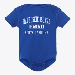 Daufuskie Island South Carolina Classic Established Baby Onesie
