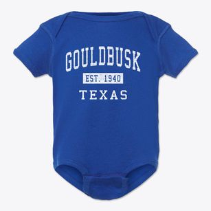 Gouldbusk Texas Classic Established Baby Onesie