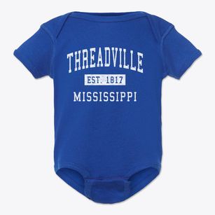 Threadville Mississippi Classic Established Baby Onesie