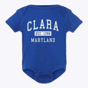 Clara Maryland Classic Established Baby Onesie