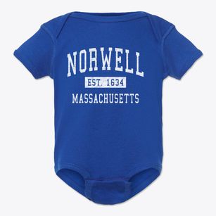 Norwell Massachusetts Classic Established Baby Onesie