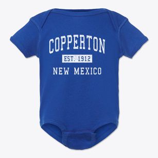 Copperton New Mexico Classic Established Baby Onesie