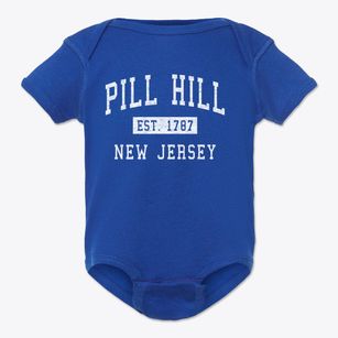 Pill Hill New Jersey Classic Established Baby Onesie