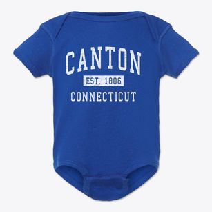 Canton Connecticut Classic Established Baby Onesie