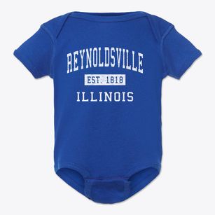 Reynoldsville Illinois Classic Established Baby Onesie