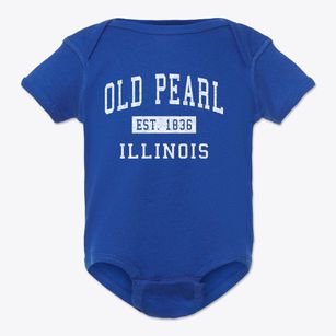 Old Pearl Illinois Classic Established Baby Onesie