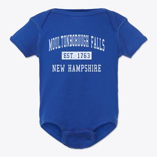 Moultonborough Falls New Hampshire Classic Established Baby Onesie