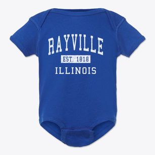 Rayville Illinois Classic Established Baby Onesie