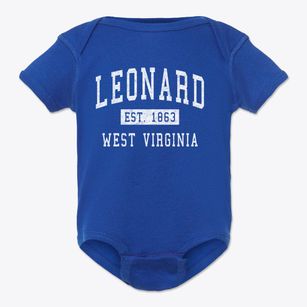 Leonard West Virginia Classic Established Baby Onesie