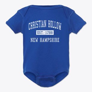 Christian Hollow New Hampshire Classic Established Baby Onesie