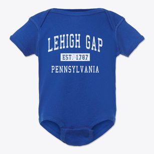 Lehigh Gap Pennsylvania Classic Established Baby Onesie