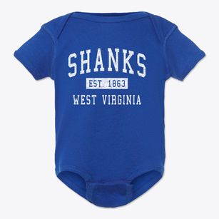 Shanks West Virginia Classic Established Baby Onesie
