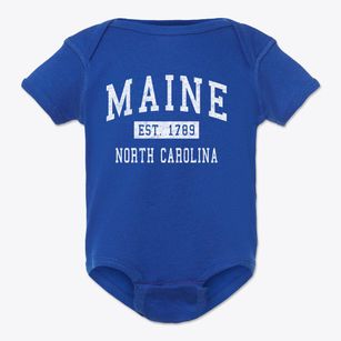 Maine North Carolina Classic Established Baby Onesie