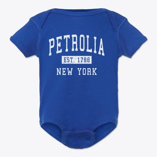Petrolia New York Classic Established Baby Onesie