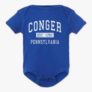 Conger Pennsylvania Classic Established Baby Onesie
