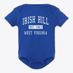Irish Hill West Virginia Classic Established Baby Onesie