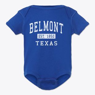 Belmont Texas Classic Established Baby Onesie