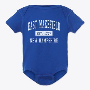 East Wakefield New Hampshire Classic Established Baby Onesie