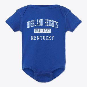 Highland Heights Kentucky Classic Established Baby Onesie