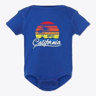 Ripley California Palm Tree Sunset Baby Onesie