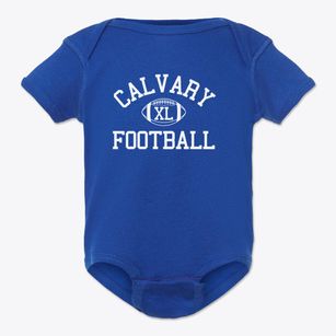 Calvary Baptist Academy Classic Football Baby Onesie