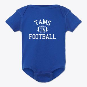 Texas Academy Of Math And Science Classic Football Baby Onesie