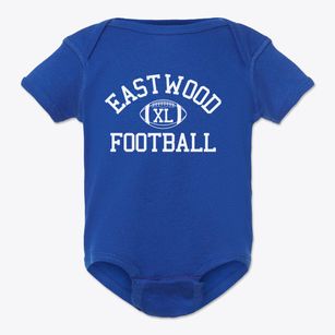 Eastwood High School Classic Football Baby Onesie