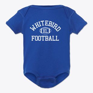 Whitebird Montessori School Classic Football Baby Onesie