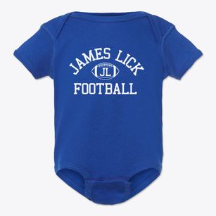 James Lick High School Classic Football Baby Onesie