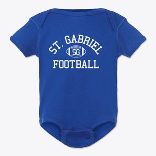 Saint Gabriel School Classic Football Baby Onesie