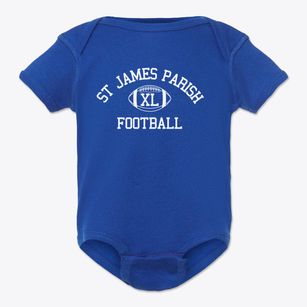 St James Parish Classic Football Baby Onesie