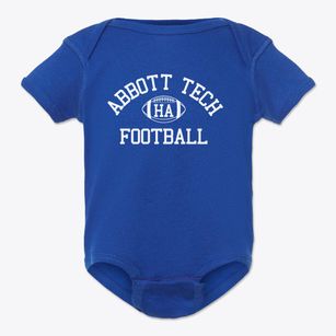 Henry Abbott Technical High School Classic Football Baby Onesie