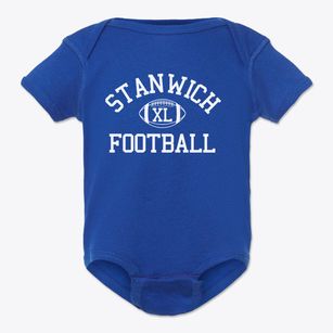 Stanwich School Classic Football Baby Onesie