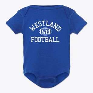 Westland Hialeah High School Classic Football Baby Onesie
