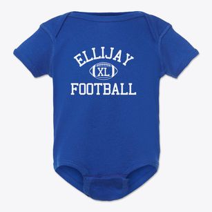 Ellijay Primary School Classic Football Baby Onesie