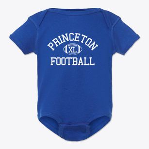 Princeton Community High School Classic Football Baby Onesie